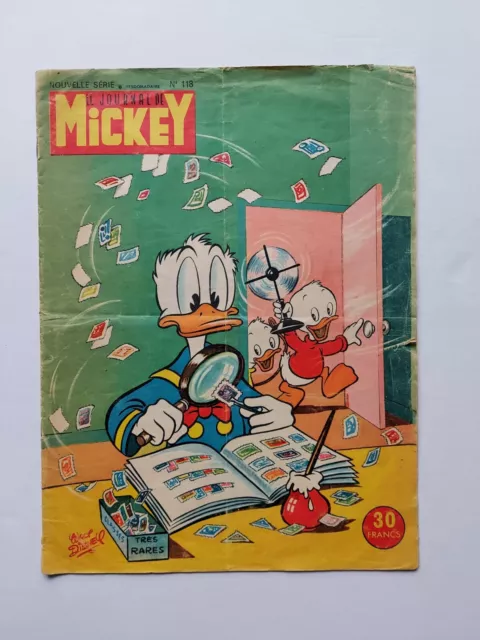 ORIGINAL WALT DISNEY - LE JOURNAL DE MICKEY No. 118 von 1954 (France)