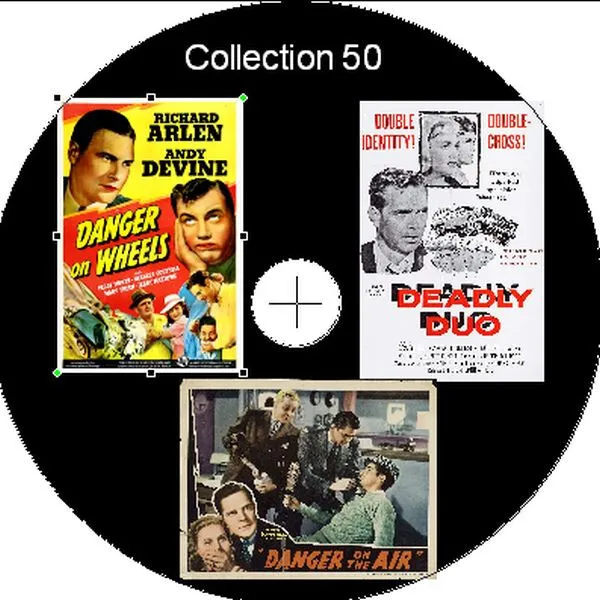 3 Film Noir Collection (50) Public Domain Films Supplied On DVD Free Postage