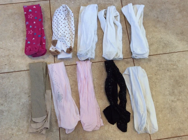 Pacchetto di 10 paia di collant per ragazza età 6-7 anni TU Marks & Spencer
