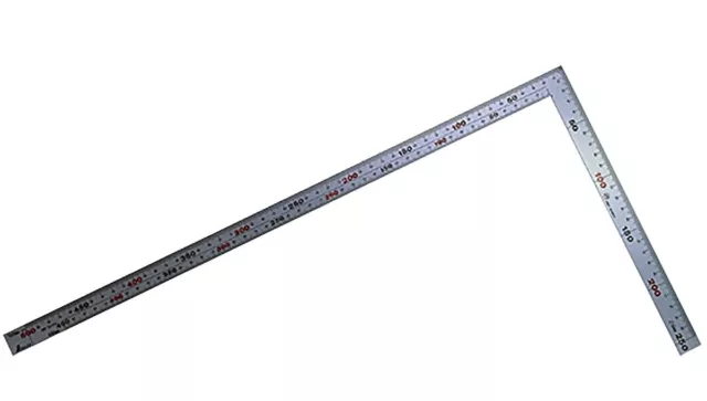 Shinwa measurement silver carpenter's square thick Hirohaba 50cm 10405