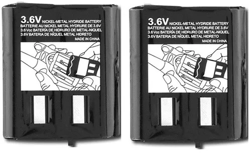 2x Battery For Motorola 53617 2 Way Radio KEBT-086-B MH230R SX500 T100