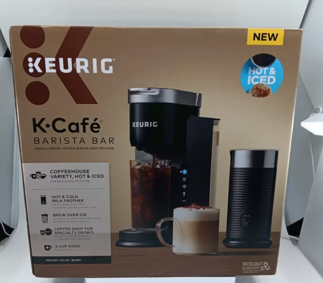 KEURIG KCAFE BARISTA BAR Single Serve Coffee Maker & FROTHER New 85