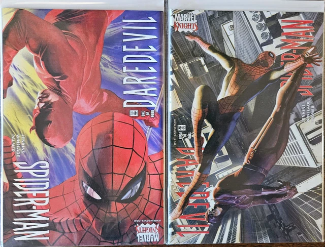 DAREDEVIL SPIDER-MAN (2001) 1-4 Complete Mini Series NM Marvel Knights