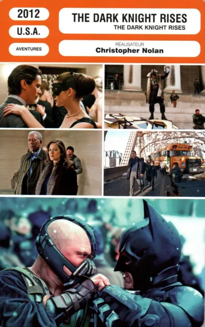 Fiche Cinéma - CHRISTOPHER NOLAN - DARK KNIGHT RISES (THE) - 2012