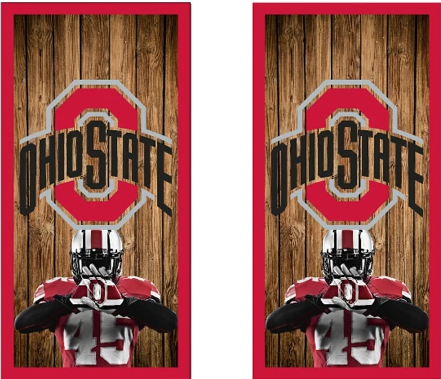 Ohio state cornhole board vinyl wraps