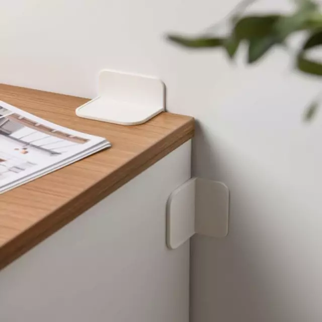 2 un. soportes de pared antipunta de seguridad para bebés muebles correas de anclaje a prueba de niños Wh;UL