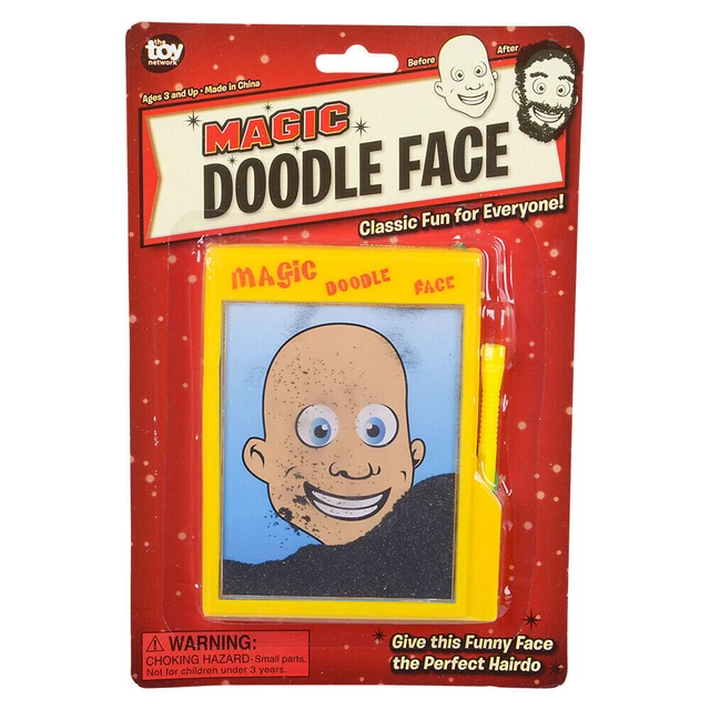 DOODLE FACE MAGIC Erase Willy Wooly Drawing Board Magna Travel