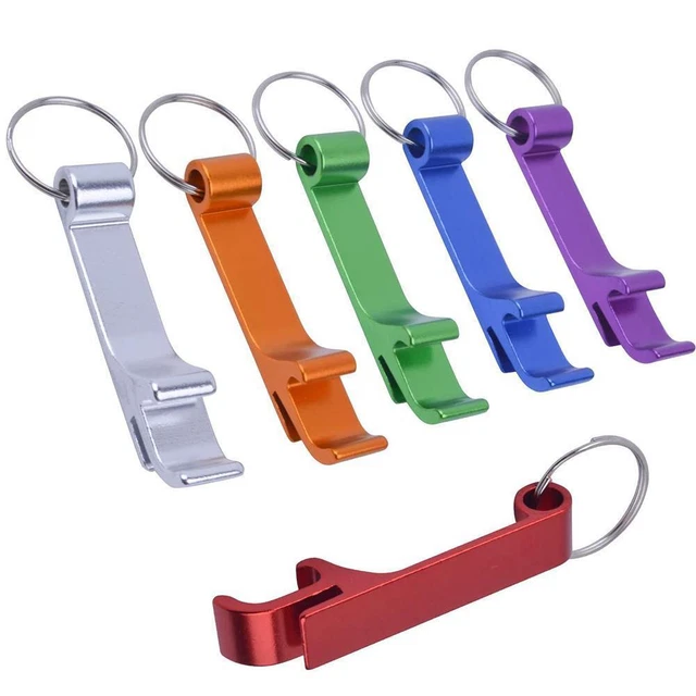 Beer Bottle Can Opener Beverage Keychain Claw Aluminum Bar Pocket Tool