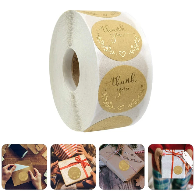 1 rolle von 500Pcs Danke Aufkleber Geschenk Wraps Label Backen Aufkleber Label