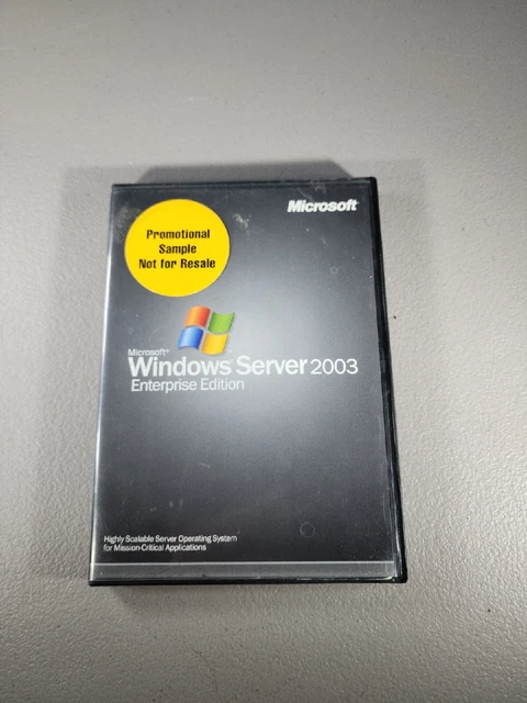 Microsoft®Windows Server 2003 Enterprise Edition - With Product Key