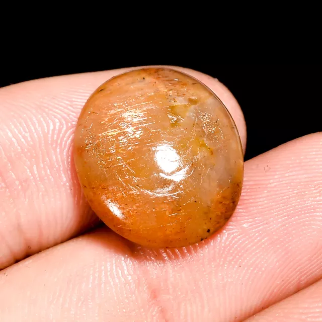 Brown Sunstone 10.00Cts. 100% Natural 17X15X6 MM Oval Cabochon Loose Gemstone