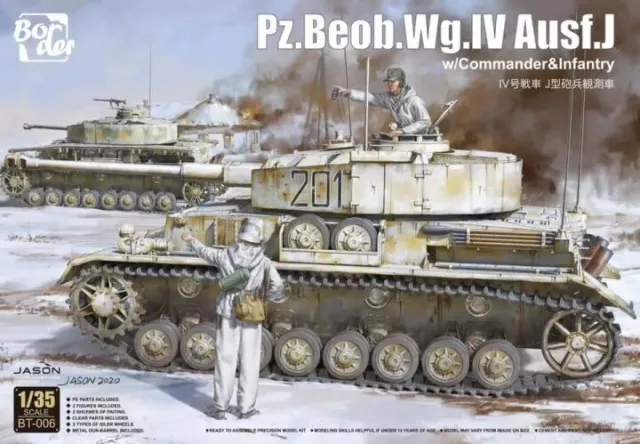 Border Model 1/35 Pz.Beob.Wg. IV Ausf. J w/Comm. & Infantry #BT-006 📌USA📌