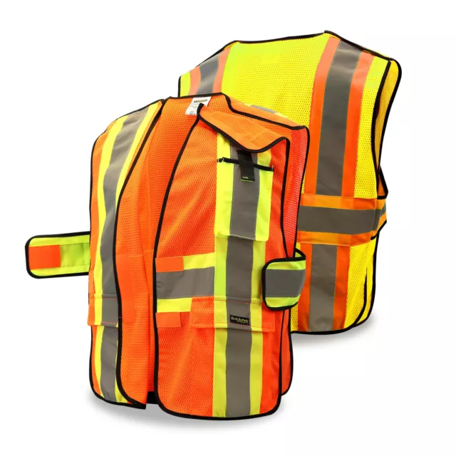 KwikSafety FIRST RESPONDER Class 2 Hi Vis Reflective ANSI Breakaway Safety Vest