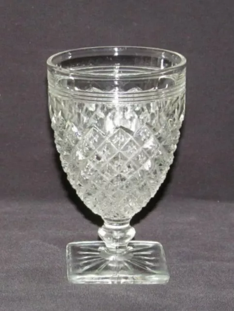 Hocking Glass Co. MISS AMERICA Crystal Footed Wine Goblet