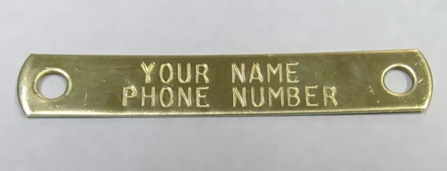 Hunting Dog Name Collar Strap 3/4 Solid Color D Ring & Free Brass ID Plate