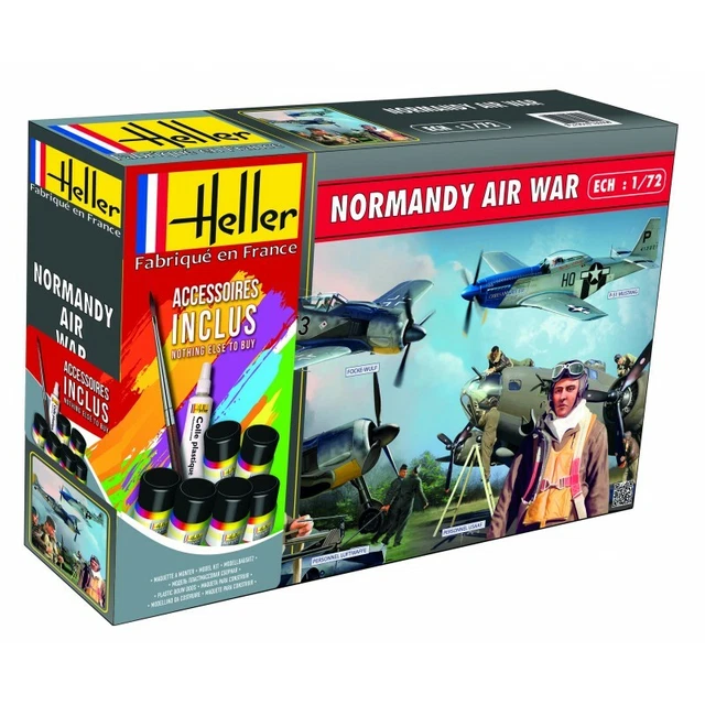 Maquette Heller – 1/400 Escorteur Rapide Le Normand – Boîte Bleue Ancienne – Complet