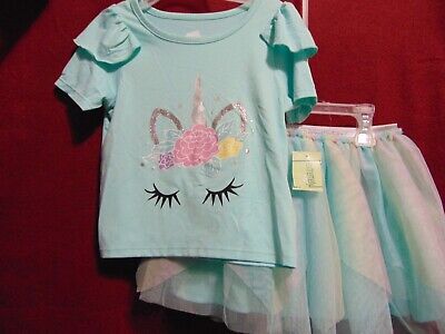 Girls Size 4 UNICORN Top & TUTU Skirt Set by Extremely Me NEW w/ TAGS!