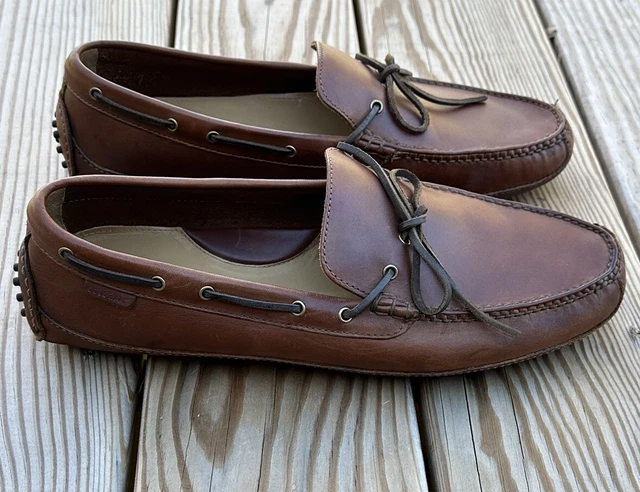 COLE HAAN SHOES Mens 13M Grant Canoe Camp Slip On Brown Driving Loafer C12125 64.99 PicClick