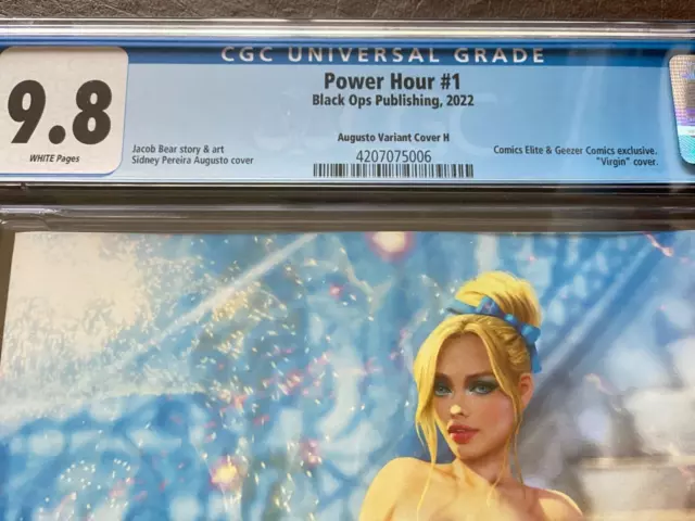 Power Hour #1, Augusto Variant Cover "H", CGC 9.8