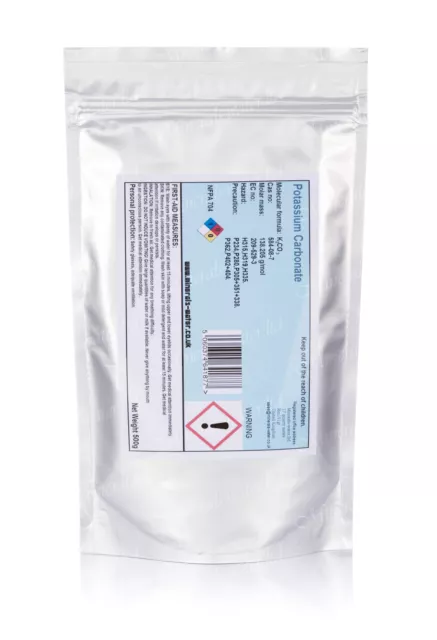 500g Potassium Carbonate | Pearl Ash | premium grade | potash | free shipping