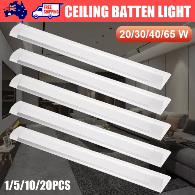 LED Slim Ceiling Batten Tube Light 60CM 90CM 115CM 120CM Linear Fluorescent Lamp