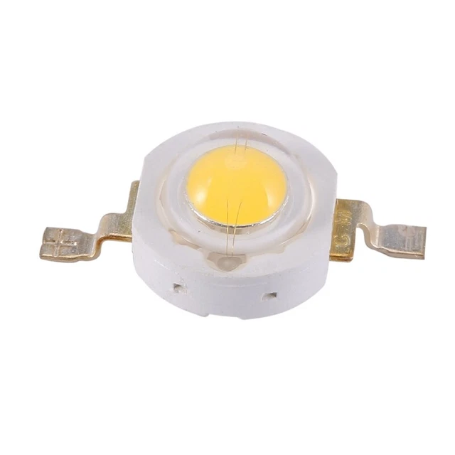 Emettitore Led 10 PEZZI EMETTITORI grani LED bianchi caldi alti 2 pin 3 W 100-110 ...