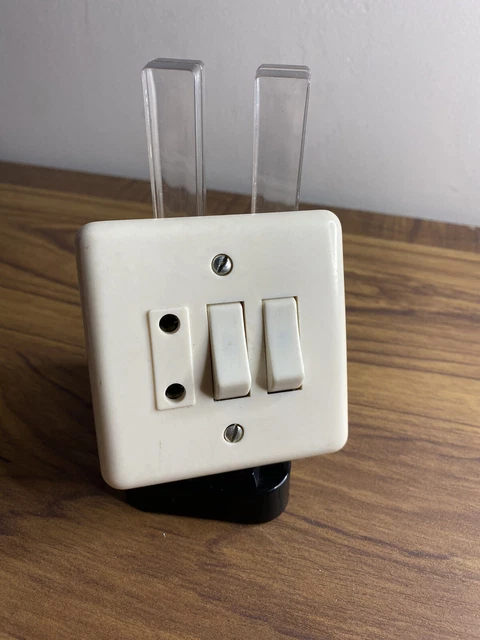 Interrupteur Legrand Neptune Va-et-vient + Poussoir - Neuf, Beige - Modèle Ancien