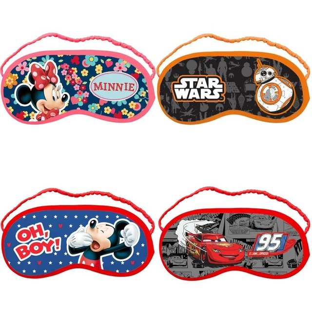 Kinder Schlafmaske 18 x 8,5 cm Augenmaske Augenabdeckung Reise Auto Disney
