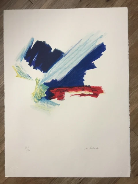 LITHOGRAPHIE ORIGINALE - Signée & Numérotée  * Michel BARBAULT *  1990