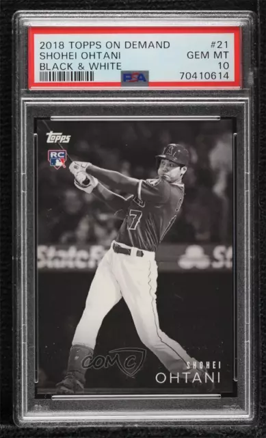 2018 Topps On Demand Black & White /1666 Shohei Ohtani PSA 10 Rookie RC