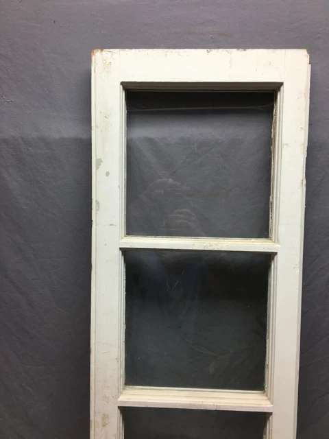 Single 16x79  Antique 6 Lite SideLite White French Door Casement VTG 836-20B 2