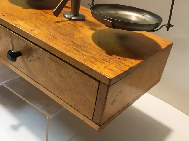 Original Waage Feinwaage Mit Gewichtssatz In Box 3