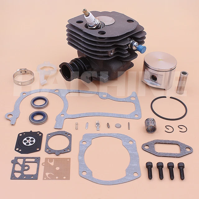 Luxuypon Kit pistone cilindro grande foro da 45 mm adatto per motosega Jonsered CS2152 EPA CS2147 CS2150 Luxuypon Kit pistone cilindro grande foro da 45 mm adatto per motosega Jonsered CS2152 EPA CS2147 CS2150