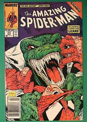 Amazing Spider-Man 313 NEWSSTAND (FN+) Todd McFarlane - The Lizard - 1989 Marvel
