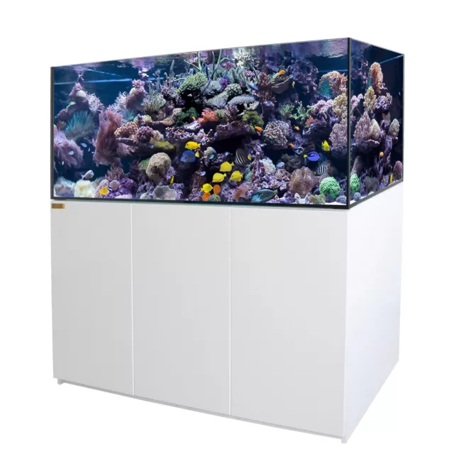 185 Gallon White Coral Reef Aquarium Tank Ultra Clear transpare Glass with Sump
