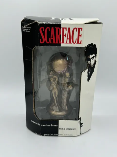 Scarface the world is yours statue Artwork .. 24x36 Original painting by  Ghost