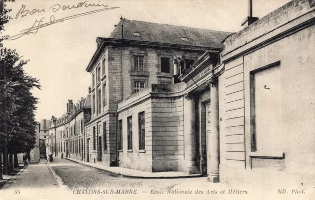 *7132 cpa 51 Chalons sur marne - ecole nationale des Arts et Métiers
