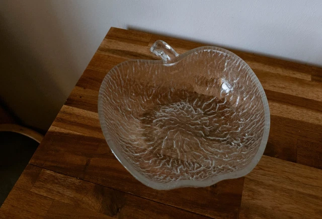 Compotier Vintage Bormioli Rocco Verre Et Métal Chromé Italie 1960