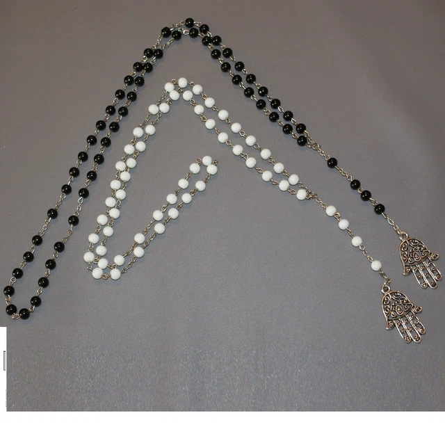 Lot De 5 Sautoirs Longs Neufs (avec Petits Défauts) - Métal Sans Nickel - Multicolore Bohème - Pour Revendeurs