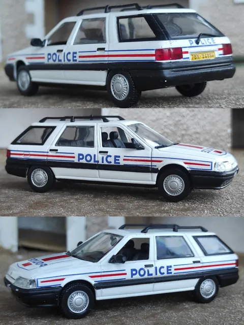 1/43 NOREV Renault 21 Nevada Police Voiture Miniature Collection ! Gyro Absent !