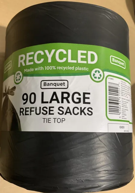 Borse fodera cestino grandi 29 riciclate 90 cravatte rifiuto 29gal/110 litri