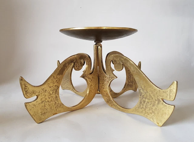 ¿Candelabro vintage Brutalist candelabro Heinz Goll???? Años 60 70