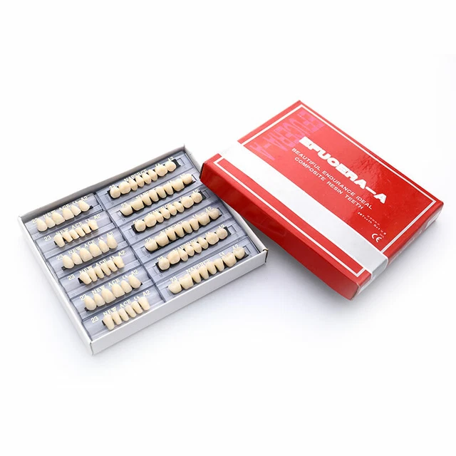 168PCS/6Sets Dental Synthetic Polymer Teeth Resin Denture Dental Teeth D.zy