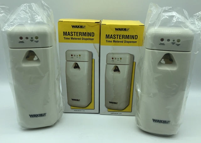 Lot 2 Waxie Mastermind Time Metered Dispenser Air Freshener 160811N NEW Bathroom