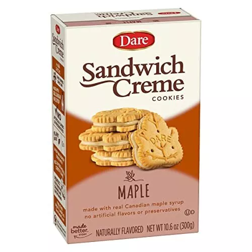 Dare Maple Leaf Crème Cookies â€“ Classic Canadian Cookie Made with Real Mapl...