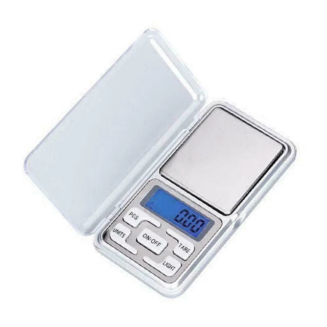 Tragbare elektronische Waage Digital Gramm Waage Schmuck Gewicht 500 g 0,0 Neu