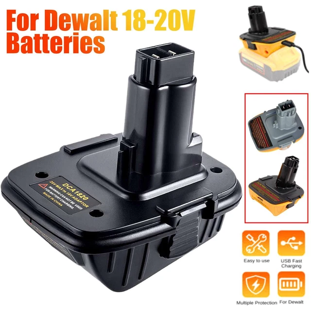 Convertidor de adaptadores DCA 1820 20V MAX a 18V para batería dewalt 20 voltios Reino Unido nuevo