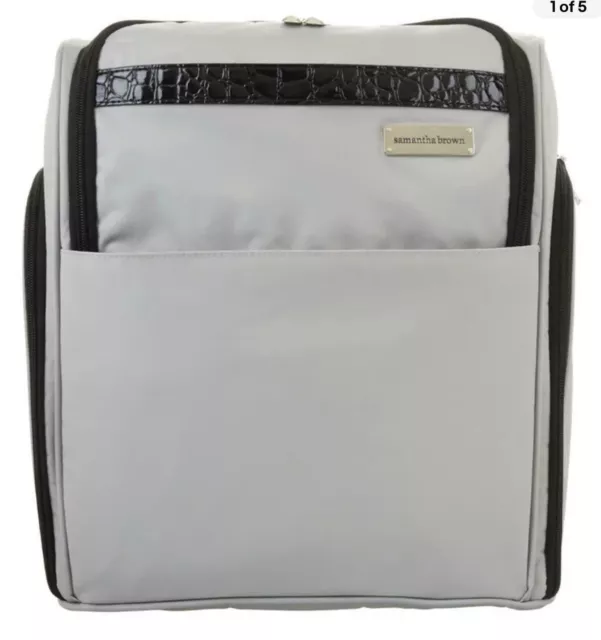 Samantha Brown Nylon Lightweight Backpack ~ Silver