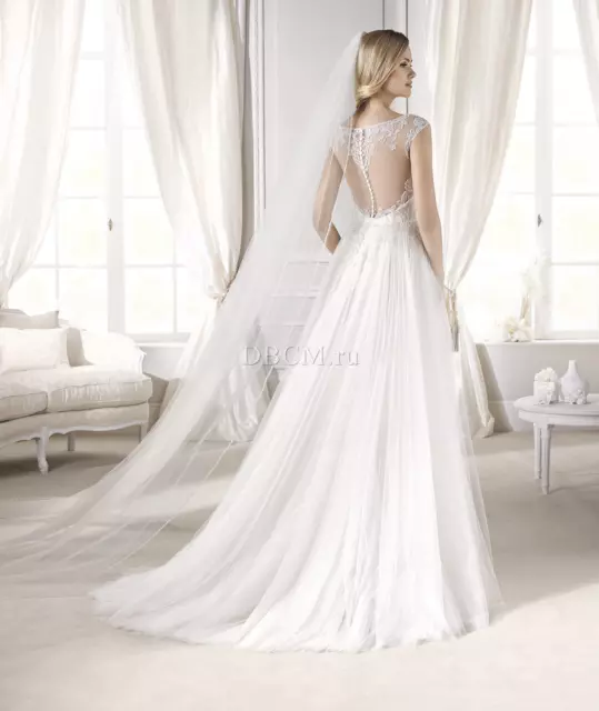 NUOVO! Abito da sposa Pronovias mod. EDELMA, TG 44, PRINCIPESSA