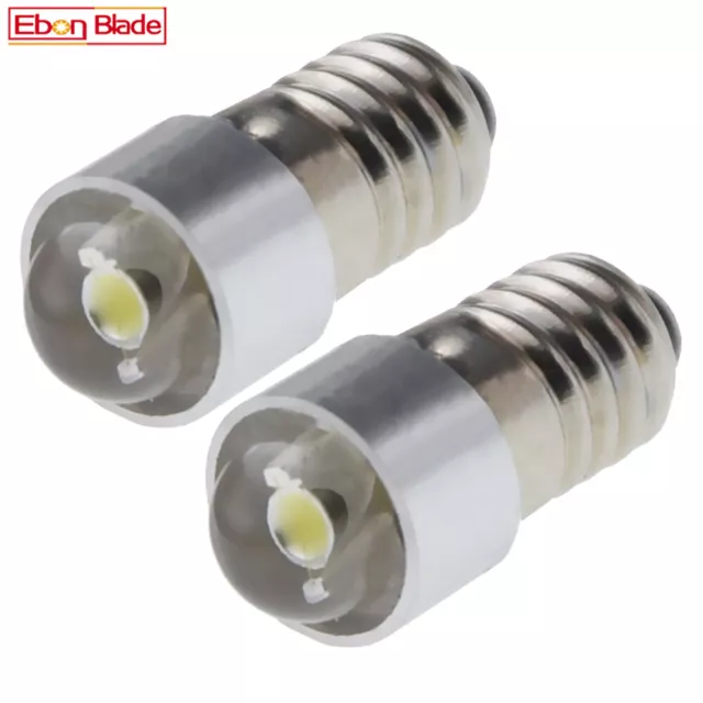 E5 E5.5 LED White COB 0.5W 3V 6V 12V 24V Miniature Screw Dolls House Light Bulb